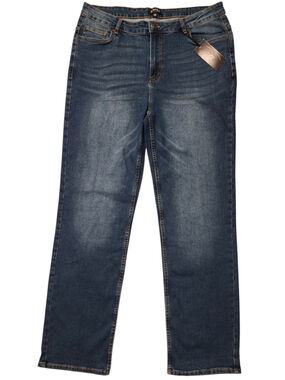 Simpex Premium Denim Men's Size 38 Straight Leg Jeans Blue Medium Wash NWT